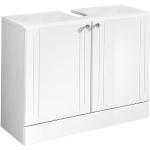 Reduzierte Weiße PELIPAL Quickset Waschbeckenunterschränke & Badunterschränke aus Holz Breite 50-100cm, Höhe 50-100cm, Tiefe 0-50cm 