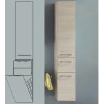 Silberne PELIPAL Badschränke mit Wäschekippe aus Edelstahl Breite 150-200cm, Höhe 150-200cm, Tiefe 0-50cm 