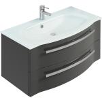 Graue PELIPAL Waschbeckenunterschränke & Badunterschränke lackiert Breite 50-100cm, Höhe 0-50cm, Tiefe 0-50cm 