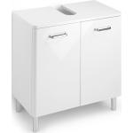 Weiße Moderne PELIPAL Waschbeckenunterschränke & Badunterschränke aus Kunststoff 