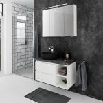 Weiße Moderne PELIPAL Waschbeckenunterschränke & Badunterschränke aus Stein mit Schublade Breite 50-100cm, Höhe 50-100cm, Tiefe 0-50cm 