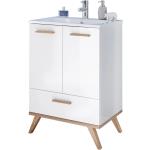 Weiße Moderne PELIPAL Quickset Waschbeckenunterschränke & Badunterschränke 