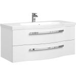 Weiße PELIPAL Waschbeckenunterschränke & Badunterschränke aus Marmor Breite 100-150cm, Höhe 0-50cm, Tiefe 0-50cm 
