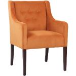 Orange Lounge Sessel gebeizt aus Massivholz Breite 0-50cm, Höhe 0-50cm, Tiefe 0-50cm 
