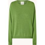 Reduzierte Grüne Unifarbene People's Republic of Cashmere Kaschmir-Pullover für Damen Größe M 