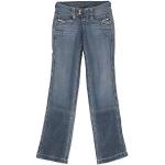 Blaue Pepe Jeans Bootcut Jeans mit Reißverschluss aus Baumwolle für Damen Größe L Weite 25 