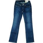 Pepe Jeans Banji Damen stretch Regular Low Straight Hose 34 XS W26 L30 Blau NEU
