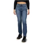 Reduzierte Blaue Unifarbene Pepe Jeans Slim Fit Jeans mit Reißverschluss aus Baumwolle maschinenwaschbar für Damen Weite 25, Länge 30 für den für den Herbst 