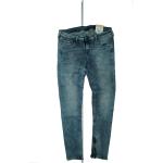 Blaue Pepe Jeans Cher Hüftjeans & Low Waist Jeans aus Baumwollmischung für Damen Weite 27, Länge 28 