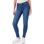 Reduzierte Blaue Pepe Jeans Regent Skinny Jeans aus Denim für Damen Größe M Weite 29 