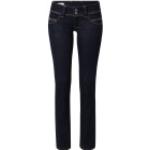 Blaue Pepe Jeans Venus Straight Leg Jeans aus Baumwollmischung für Damen 