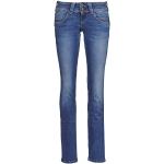 Reduzierte Blaue Pepe Jeans Venus Hüftjeans & Low Waist Jeans aus Denim für Damen Weite 34 