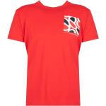 Rote Pepe Jeans Rundhals-Ausschnitt T-Shirts für Herren Größe L 