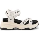 Weiße Pepe Jeans Star Sandaletten Größe 42 