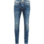 Blaue Pepe Jeans Hatch Slim Fit Jeans aus Denim für Herren Weite 29, Länge 32 