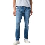 Blaue Pepe Jeans Hatch Slim Fit Jeans aus Denim für Herren Weite 34 