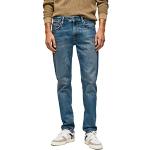 Blaue Pepe Jeans Hatch Slim Fit Jeans aus Denim für Herren Weite 32 