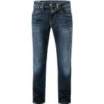 Dunkelblaue Bestickte Pepe Jeans Kingston Jeans mit Stickerei aus Denim für Herren Weite 30, Länge 30 