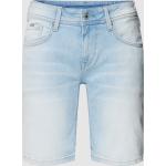Hellblaue Pepe Jeans Poppy Jeans-Shorts aus Baumwolle für Damen für den für den Sommer 
