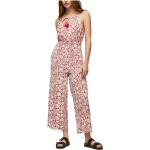 Reduzierte Pinke Blumenmuster Pepe Jeans Lange Overalls aus Viskose für Damen Größe XS 