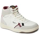 Beige Pepe Jeans High Top Sneaker & Sneaker Boots mit Schnürsenkel aus Leder für Herren Größe 44 mit Absatzhöhe 3cm bis 5cm 