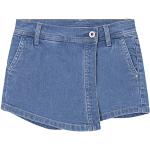Blaue Pepe Jeans Tammy Jeans Shorts für Kinder aus Denim für Mädchen Größe 158 
