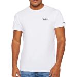 Weiße Pepe Jeans Basic T-Shirts für Herren Größe XXL 