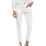Weiße Pepe Jeans Mom-Jeans mit Reißverschluss aus Baumwolle für Damen für den für den Sommer 
