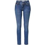 Reduzierte Blaue Unifarbene Pepe Jeans New Brooke Hüftjeans & Low Waist Jeans mit Reißverschluss aus Baumwolle für Damen 