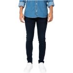 Reduzierte Blaue Bestickte Pepe Jeans Slim Fit Jeans mit Reißverschluss aus Baumwolle für Herren 