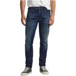 Reduzierte Blaue Elegante Pepe Jeans Slim Fit Jeans mit Reißverschluss aus Denim für Herren Weite 32, Länge 32 