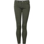 Reduzierte Grüne Pepe Jeans Soho Skinny Jeans mit Reißverschluss aus Denim enganliegend für Damen 