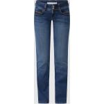 Reduzierte Pepe Jeans Venus Straight Leg Jeans mit Reißverschluss aus Baumwollmischung für Damen Größe XS Weite 29, Länge 30 