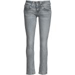 Graue Pepe Jeans Venus Straight Leg Jeans aus Denim für Damen Weite 32 