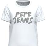 Weiße Pepe Jeans T-Shirts für Damen Größe M 