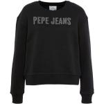 Reduzierte Weiße Pepe Jeans Kindersweatshirts mit Strass aus Baumwollmischung 