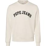 Weiße Pepe Jeans Rundhals-Ausschnitt Herrensweatshirts aus Baumwolle Größe XL 