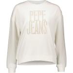 Reduzierte Beige Pepe Jeans Rundhals-Ausschnitt Damensweatshirts Größe L 