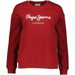 Reduzierte Rote Unifarbene Pepe Jeans Rundhals-Ausschnitt Damensweatshirts Größe M 