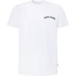 Weiße Pepe Jeans T-Shirts für Herren Größe L 