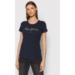Reduzierte Dunkelblaue Pepe Jeans T-Shirts für Damen Größe XS 