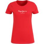 Rote Pepe Jeans Rundhals-Ausschnitt T-Shirts für Damen Größe XS 