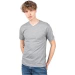 Reduzierte Graue Pepe Jeans V-Ausschnitt T-Shirts für Herren Größe M 