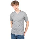 Reduzierte Graue Pepe Jeans V-Ausschnitt T-Shirts für Herren Größe S 