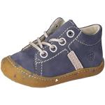 Blaue RICOSTA PEPINO Low Sneaker mit Schnürsenkel in Normalweite aus Leder für Kinder Größe 25 