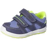 Blaue RICOSTA PEPINO Low Sneaker mit Klettverschluss in Normalweite aus Leder für Kinder Größe 27 