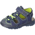 Blaue RICOSTA Outdoor-Sandalen mit Klettverschluss in Breitweite aus Leder für Kinder Größe 23 für den für den Sommer 