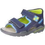Blaue RICOSTA PEPINO Outdoor-Sandalen mit Klettverschluss in Breitweite aus Leder für Jungen Größe 25 für den für den Sommer 