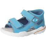 Blaue RICOSTA PEPINO Outdoor-Sandalen mit Klettverschluss in Breitweite aus Leder für Kinder Größe 22 für den für den Sommer 