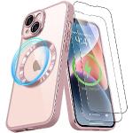 Reduzierte Rosa iPhone 15 Hüllen Art: Slim Cases durchsichtig aus Silikon stoßfest 